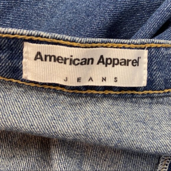 American Apparel Jeans blue button front skirt - Picture 5 of 6